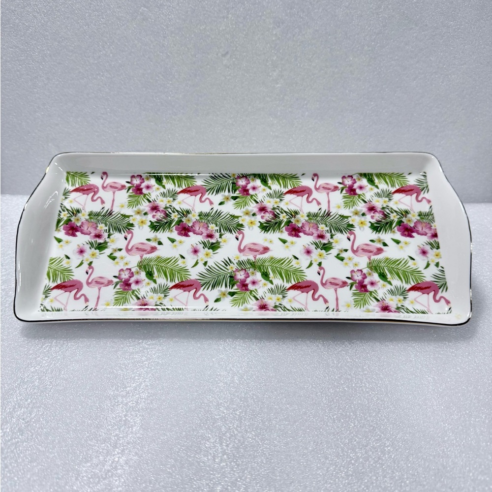 Grace Fine Porcelain Flamingo Tray